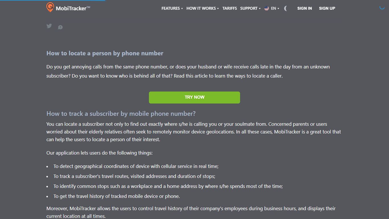 Locating a Person by Phone Number | MobiTracker™